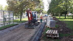 Část cyklostezky ul. Kostelecká, Prostějov