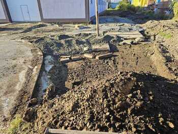 Odvodnění, dlažděná plocha - komerční prostor Držovice