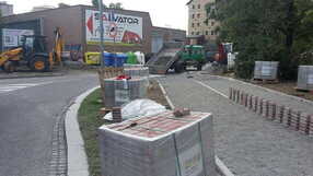 Část cyklostezky ul. Kostelecká, Prostějov