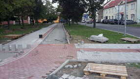 Část cyklostezky ul. Kostelecká, Prostějov