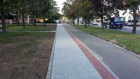 Část cyklostezky ul. Kostelecká, Prostějov