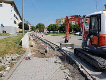 Chodník ul. Jezdecká, Prostějov